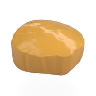 Hair Flat Top, Short with Straight Even Side Sections Ochre Yellow
