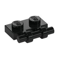 Plate Special 1 × 2 Side Handle [Free Ends] Black
