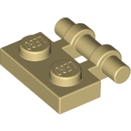 Plate Special 1 × 2 Side Handle [Free Ends] Tan
