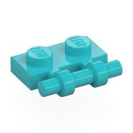 Plate Special 1 × 2 Side Handle [Free Ends] Mittelazur