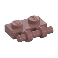 Plate Special 1 × 2 Side Handle [Free Ends] Sand Red