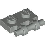 Plate Special 1 × 2 Side Handle [Free Ends] Hellgrau