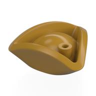 Hat Pirate Tricorne / Triangle Perlgold