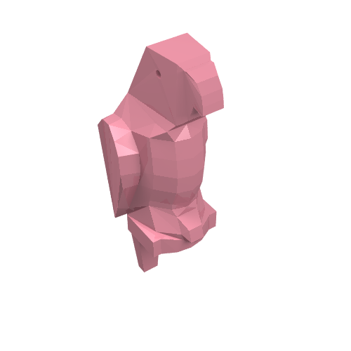 Animal, Bird, Parrot [Plain] Rosa