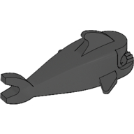 Animal Body Part, Shark Body, without Bottom Tube Black