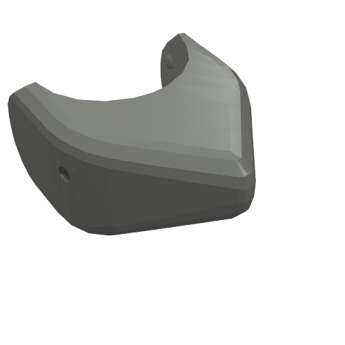 Animal Body Part, Shark Head Dunkelblaugrau