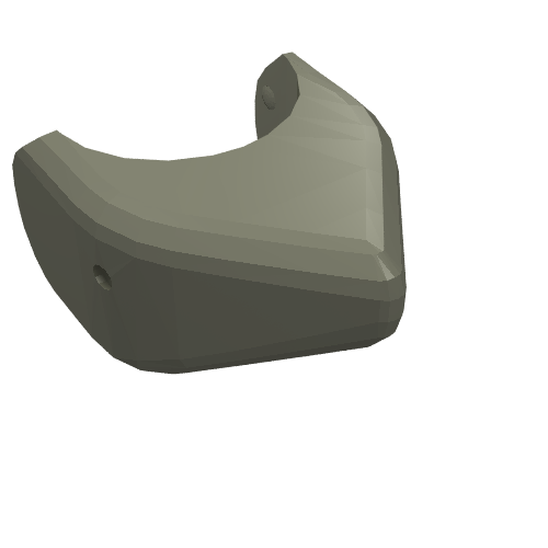 Animal Body Part, Shark Head Dunkelgrau