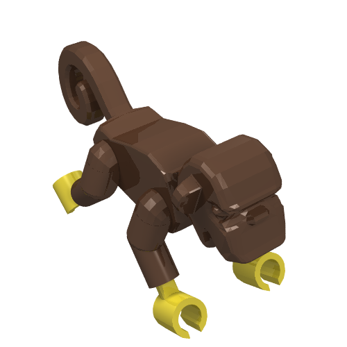 Animal, Monkey [Complete Assembly] Brown