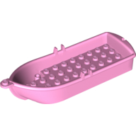 Boat / Rowing Boat 14 × 5 × 2 with Oarlocks [2 Hollow Inside Studs] Leuchtrosa