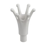 Headwear Accessory Crown Long with Bar White