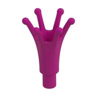 Headwear Accessory Crown Long with Bar Magenta