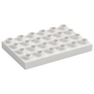 Duplo Plate 4 × 6 White