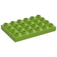 Duplo Platte 4 × 6 Limette