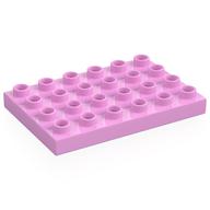 Duplo Platte 4 × 6 Leuchtrosa