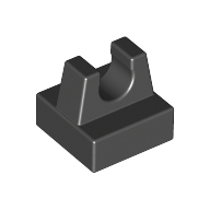 Tile Special 1 × 1 with Clip and Straight Tips