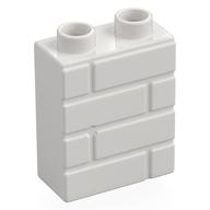 Duplo Brick 1 × 2 × 2 Brick Effect White