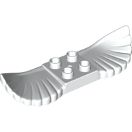 Duplo Wings with Feathers White