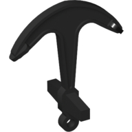 Boat, Anchor - Single Top Hole Black
