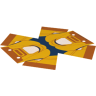 Tent with Orange and Yellow Print [Keine Farbe/Beliebige Farbe]