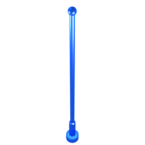 Antenna 8H Whip Trans-Dark Blue