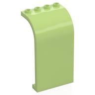 Panel 3 × 4 × 6 Curved Top Yellowish Green