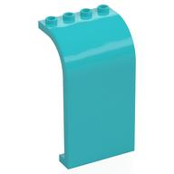 Paneel 3 × 4 × 6 gebogen oben Mittelazur