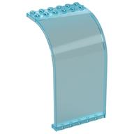 Panel 6 × 6 × 9 Curved Top Trans-Light Blue
