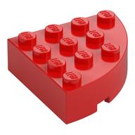 Brick Round Corner 4 × 4 Full Brick Red