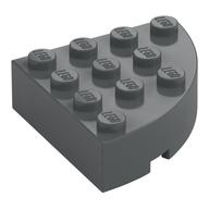 Brick Round Corner 4 × 4 Full Brick Dark Bluish Gray