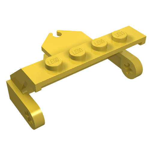 Street Sweeper Brush Holder with Hinge Fitting Gelb