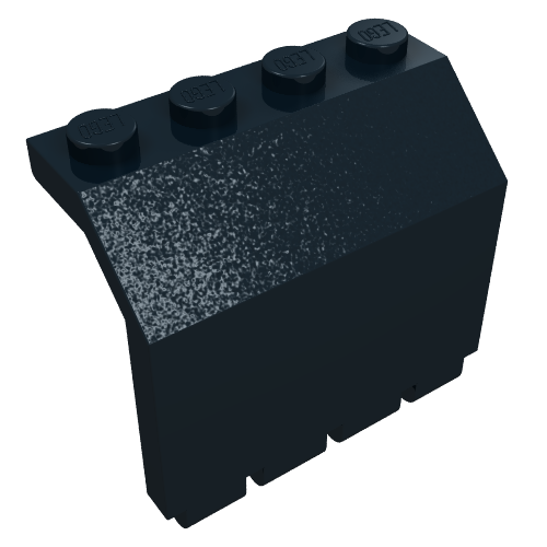 Hinge Panel 2 × 4 × 3 1/3 Black