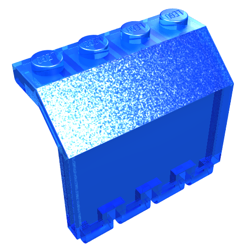 Hinge Panel 2 × 4 × 3 1/3 Trans-Dark Blue