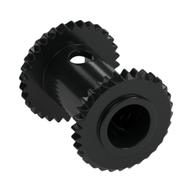 String Reel 2 × 2 Winch Drum Schwarz