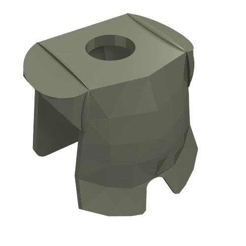 Minifig Neckwear Armor Breastplate with Leg Protection [Plain] Dunkelgrau