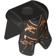 Minifig Neckwear Armor Breastplate with Leg Protection, and Kingdoms Dragon Heads and Chain Print Perltitan