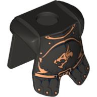 Minifig Neckwear Armor Breastplate with Leg Protection, Kingdoms Dragon Head and Belt Print Perltitan