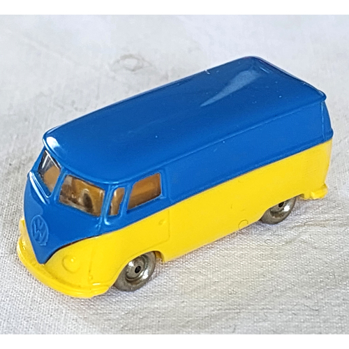 HO Scale VW Van - Yellow Base Blue