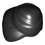 Hat, Wrapped Towel [PLAIN] Black