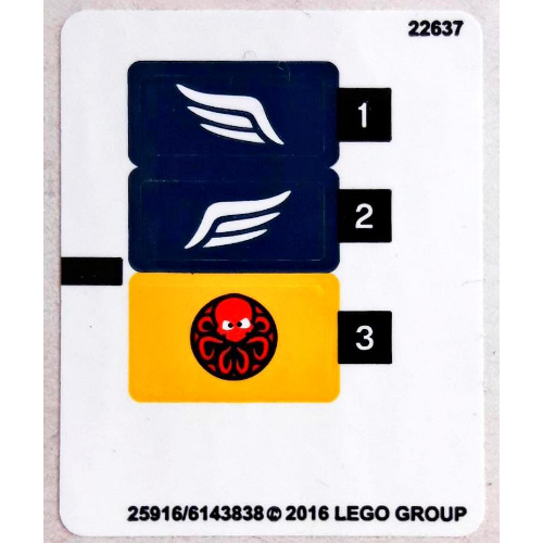 Sticker Sheet for Set 76065-1 [No Color/Any Color]