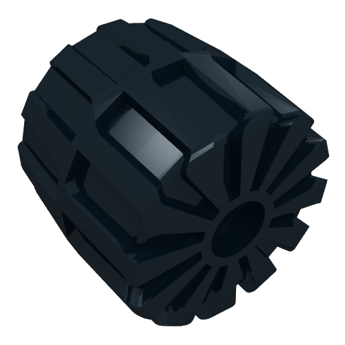 Wheel Hard Plastic Medium (35mm D. x 31mm) Schwarz