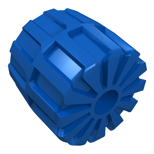 Wheel Hard Plastic Medium (35mm D. x 31mm) Blue