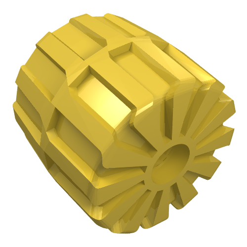 Wheel Hard Plastic Medium (35mm D. x 31mm) Gelb