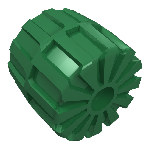 Wheel Hard Plastic Medium (35mm D. x 31mm) Green