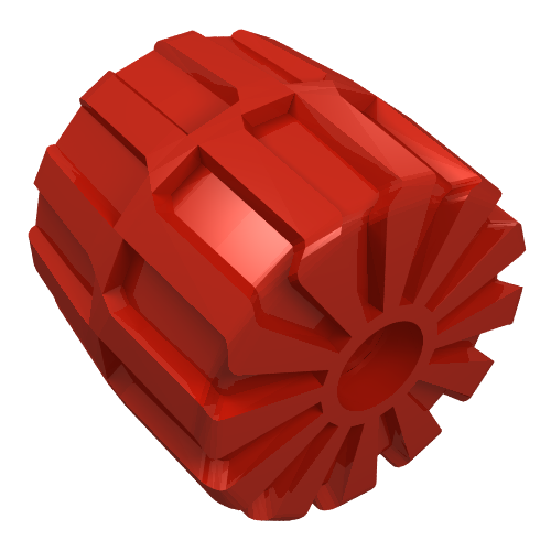 Wheel Hard Plastic Medium (35mm D. x 31mm) Red