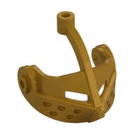 Headwear Accessory Visor Grille with Top Pin Hole (Castle) Perlgold