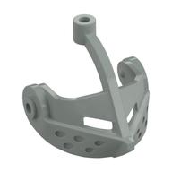 Headwear Accessory Visor Grille with Top Pin Hole (Castle) Hellgrau