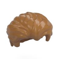 Hair Swept Back with Slight Widow's Peak and Short Side Burns [Plain] Medium Nougat