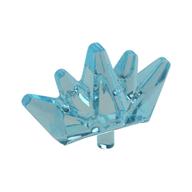 Headwear Accessory Crown / Tiara, 5 Points Trans-Light Blue