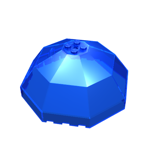 Windscreen 10 × 10 × 4 Octagonal Canopy Trans-Dark Blue
