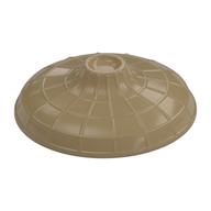 Hat Conical Asian with Raised Center Dark Tan